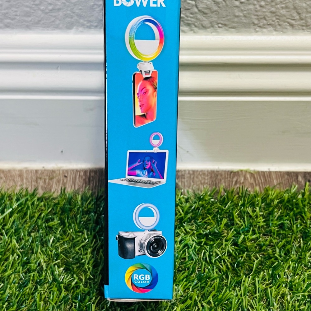 Bower RGB Dual-Sided Clip-On Light w/ Camera Mount - For Phone, Tablet & Laptop - Picture 3 of 5